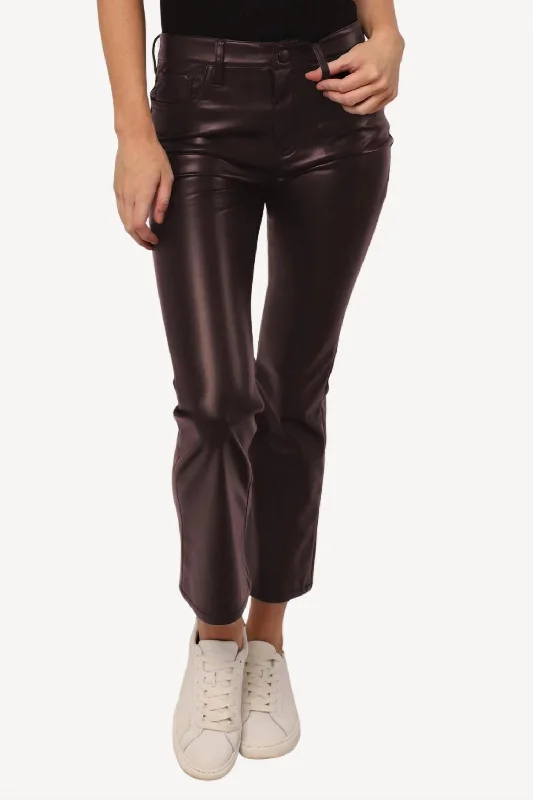 Huge Discounts This Week Jeanne Crop Flare Pant In Brown