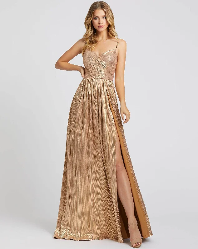 Casual Fashion Mac Duggal 26275 Long Formal Metallic Prom Dress