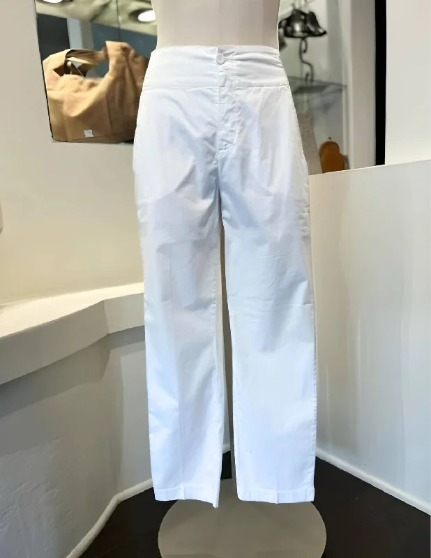 Sophisticated Outfits Trouser In White