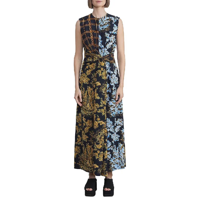 Sophisticated Fashion Lafayette 148 New York Womens Faux Wrap Long Maxi Dress