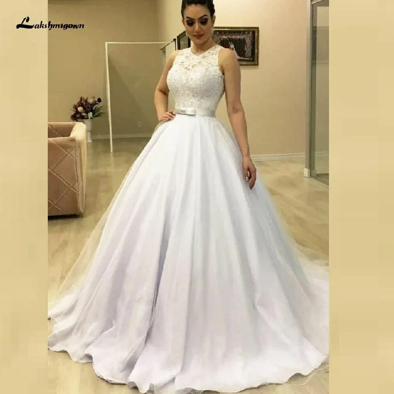 Casual Wear Roycebridal Vintage Lace Sleeveless Bridal Gown Wedding Dresses