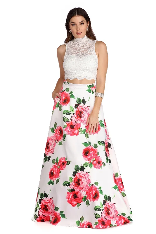 Eclectic Style Wardrobe Amalia  Floral Two Piece Gown