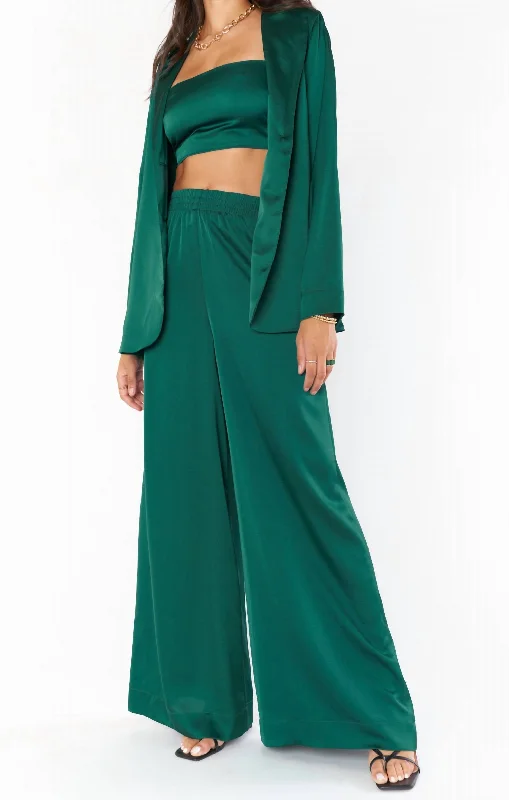 Trend Forward Threads Irwin Pants In Emerald Luxe