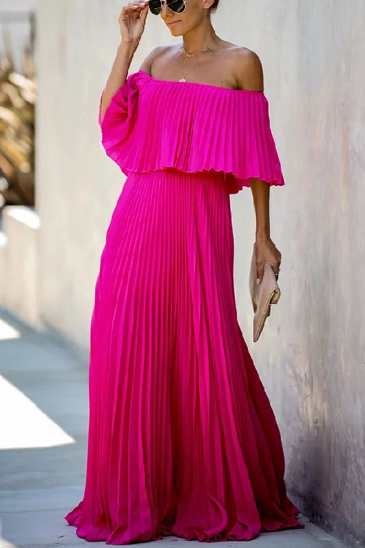 Comfort Centric Apparel Beauty In Bloom Ruffle Tiered Maxi Dress