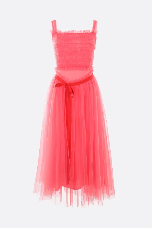 Women's Urban Fashion Elodie tulle midi dress