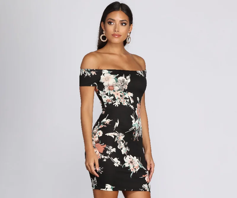 Limited Time Deal Deep Dive Floral Scuba Dress