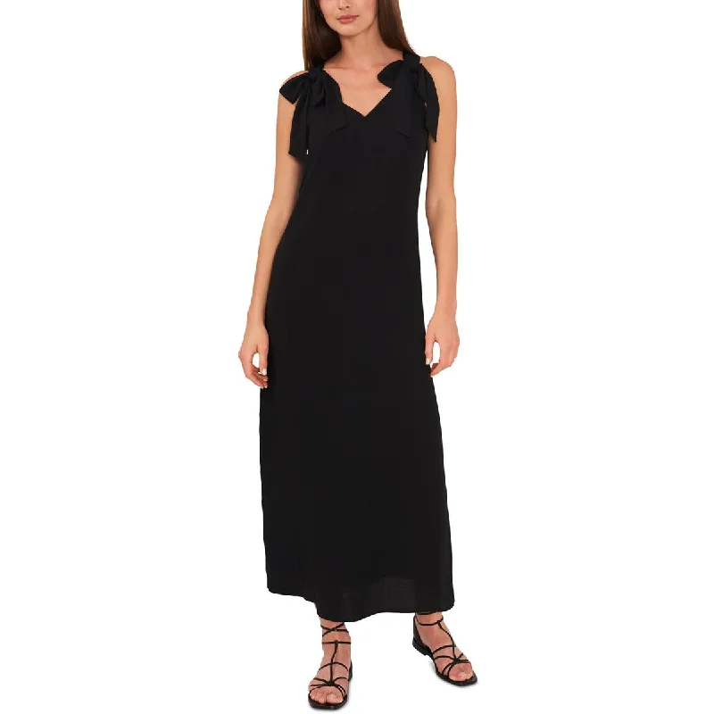 Modern Casual Clothing Riley & Rae Womens V-Neck Long Maxi Dress