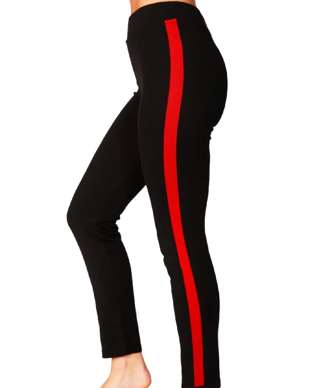 Latest Trends Track Pant In Blackred