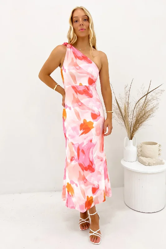 Must-Have Styles Maggie Midi Dress Pink Gelato