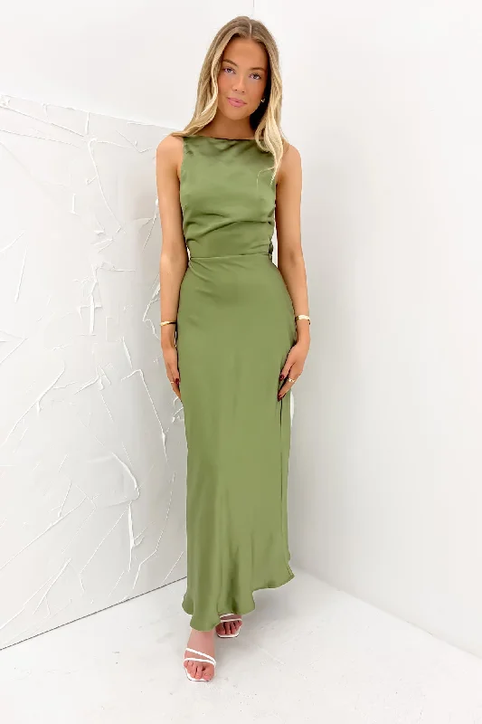 Style Redefined Brody Maxi Dress Olive