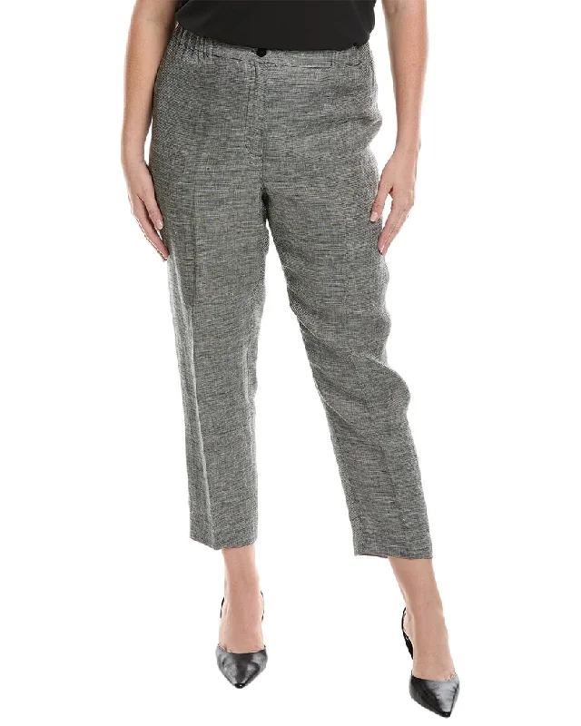 Fashion Forward Marina Rinaldi Plus Respiro Linen Trouser