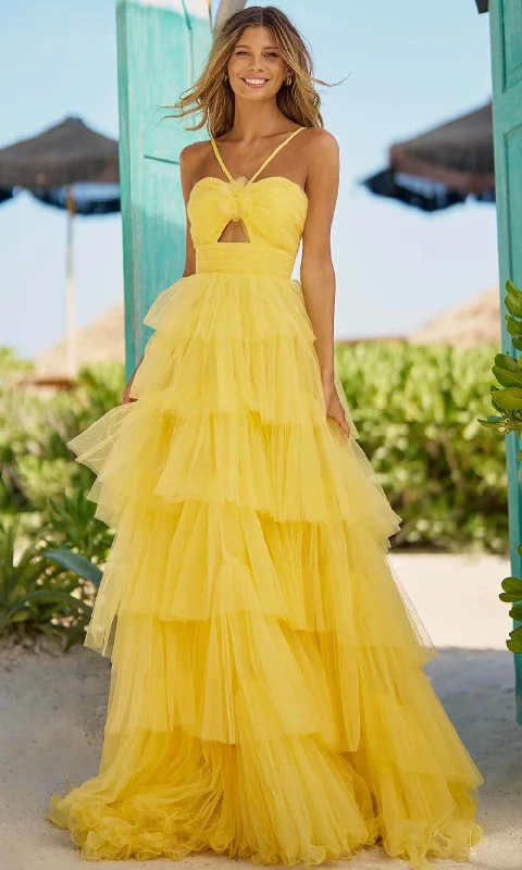 The Latest Trends Sherri Hill 56132 - Rosette Cutout Gown