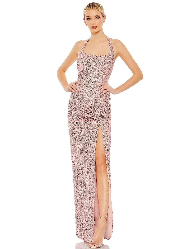 Current Trends Mac Duggal 11279 Prom Long Halter Evening Gown