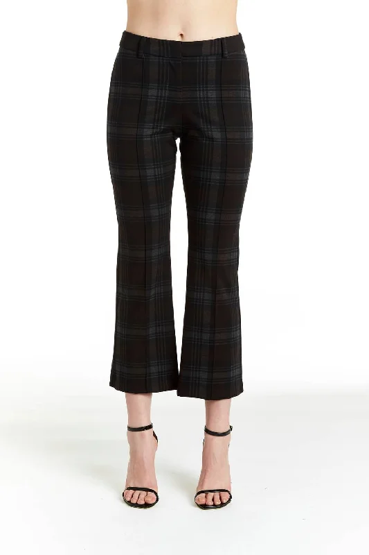 New Styles Just In Angelica Plaid Pants In Mocha