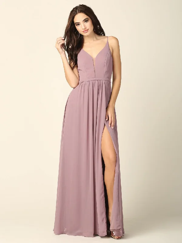 Comfortable Clothes Long Formal Bridesmaids Chiffon Dress Sale