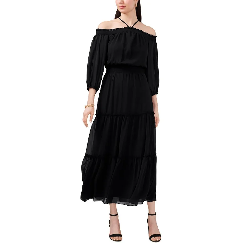 Insane Discount Onslaught 1.State Womens Crepe Cut-Out Maxi Dress