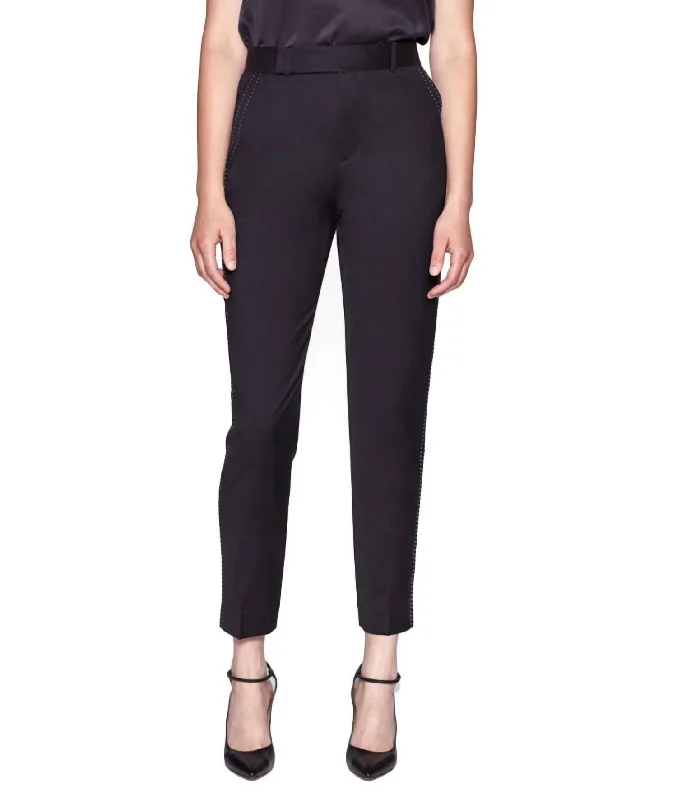 Exclusive Designer Collection Warsaw Wool Trouser In Black