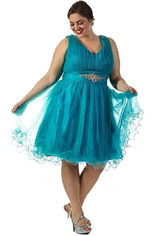 Style Redefined Sydneys Closet Short Plus Size Prom Dress