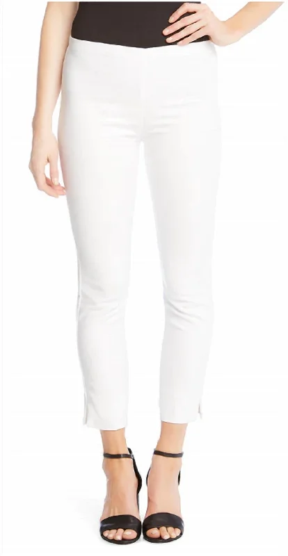 Insane Discount Onslaught Soft Stretch Clean Front Cropped Pant In White