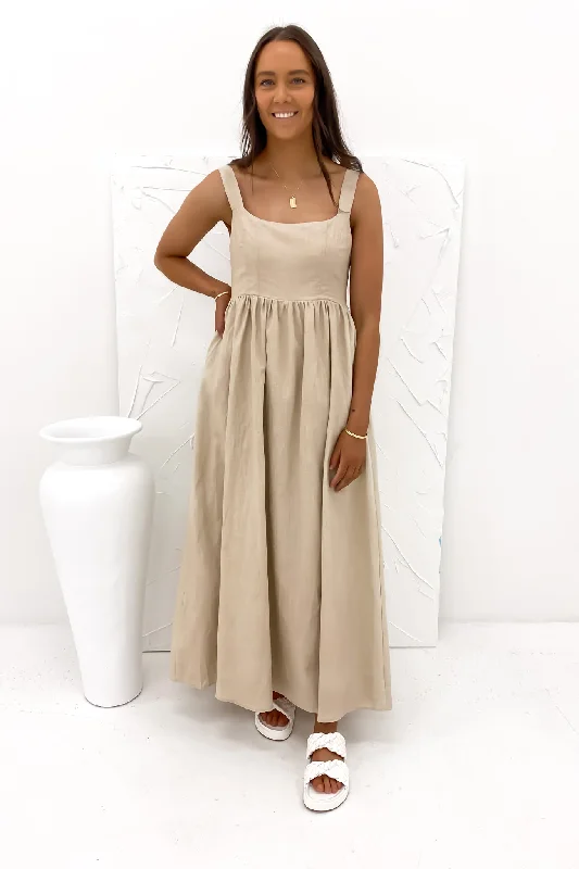 Discover Now Mabel Maxi Dress Beige