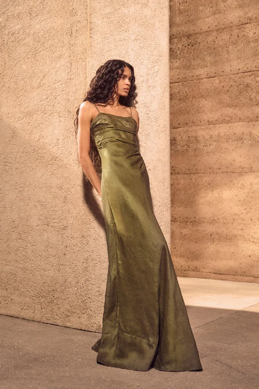 Online Boutiques Clarice Draped Maxi Dress