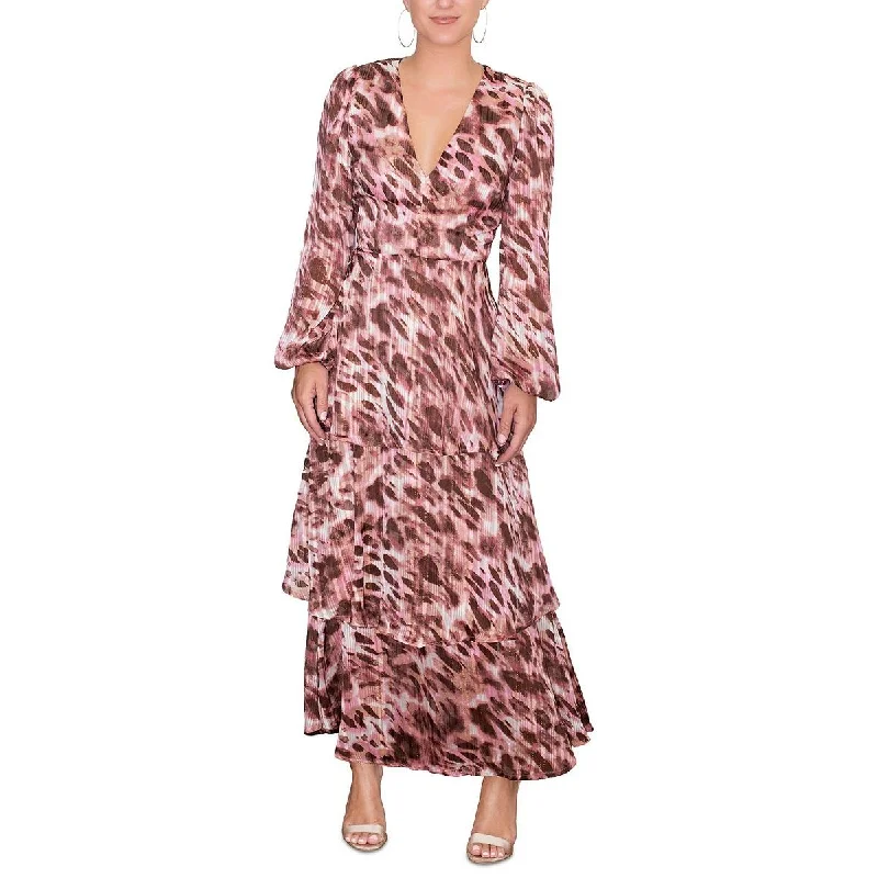 Chic And Comfortable Rachel Rachel Roy Womens Chiffon Metallic Maxi Dress