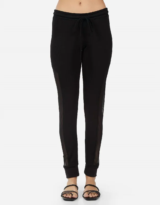 Daily Deals Payne Loungepant With Contrast Mesh In Black