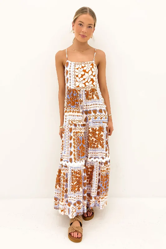 Luxury Fashion Channing Midi Dress Phoenix Palm