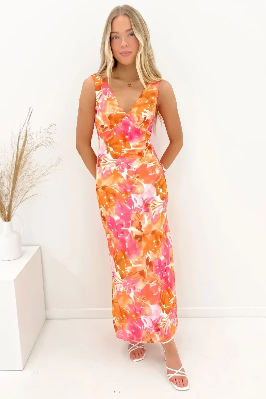 Chic And Edgy Moira Maxi Dress Burst