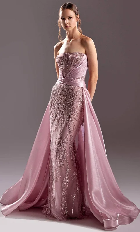 Outfits For Women MNM Couture G1523 - Sequin And bead Embellished Strapless Gown