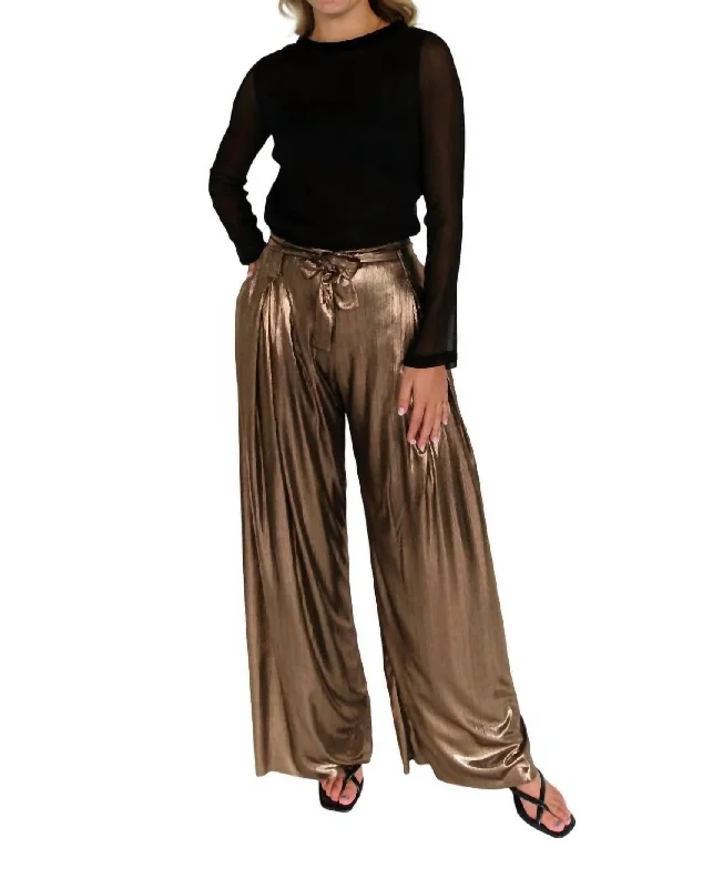 Final Sale Ava Pant In Bronze