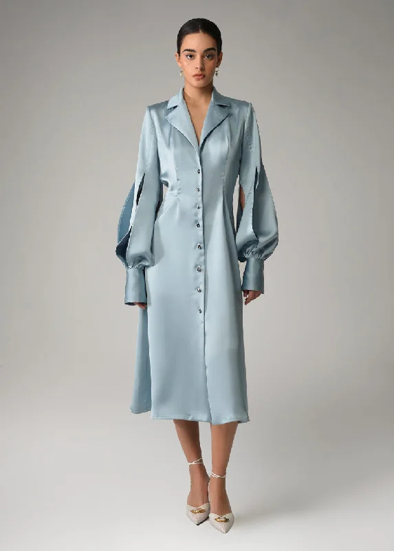 Women's Travel Outfit Set AQUA ROBE DRESS