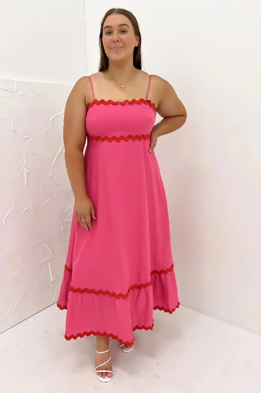 Vintage Style Clothing Sale Norah Maxi Dress Hot Pink