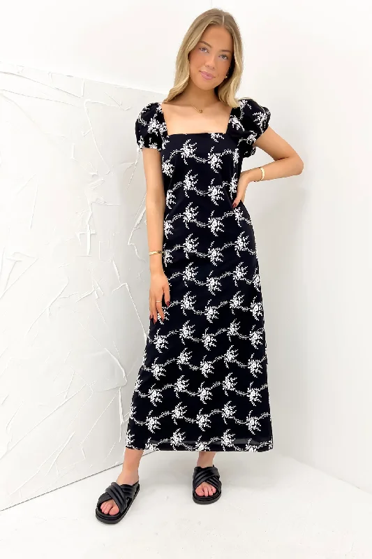 Catch Every Fashion Trend Tasman Maxi Dress Black