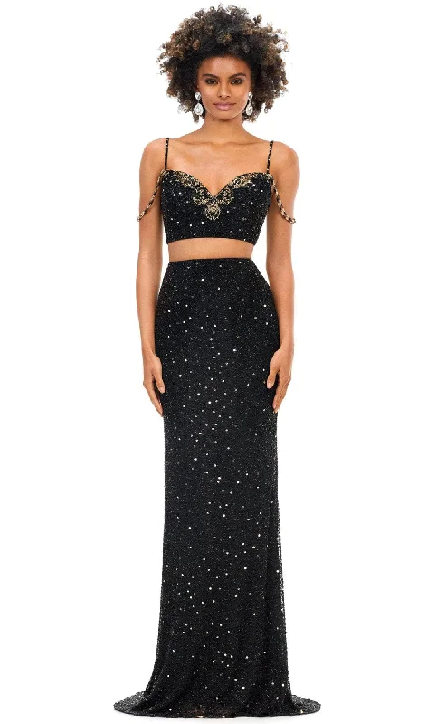 Bundle Offer Ashley Lauren 11353 - Sparkling Two-Piece Prom Gown