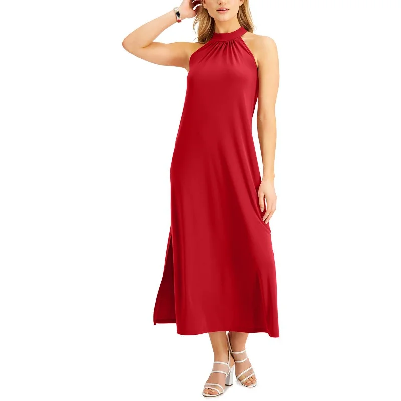 Fresh Styles, Fresh Deals Bar III Womens Knit High Neck Maxi Dress