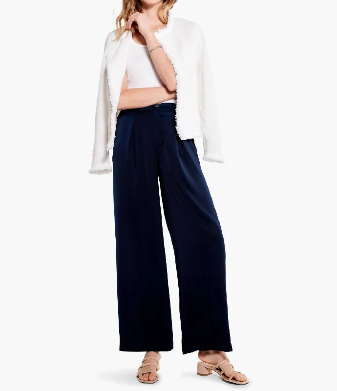 Sustainable Fashion Extravaganza Soft Drape Wide-Leg Pant In Dark Indigo