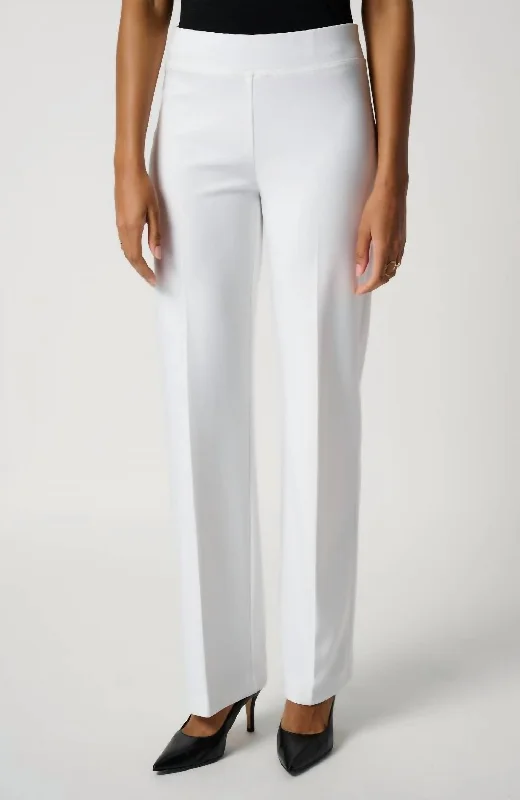 Shop Our Looks Classic Wide Leg Pants In Vanilla