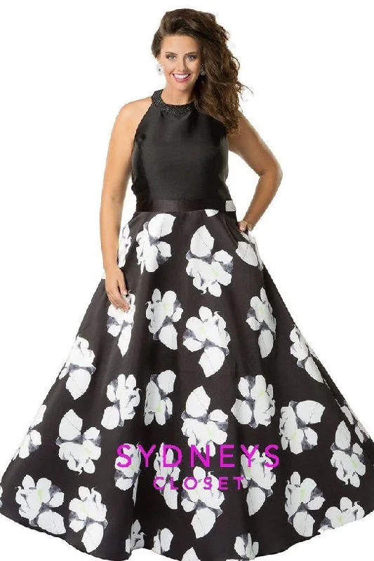 Chic And Trendy Sydneys Closet Long Prom Dress Floral Ball Gown