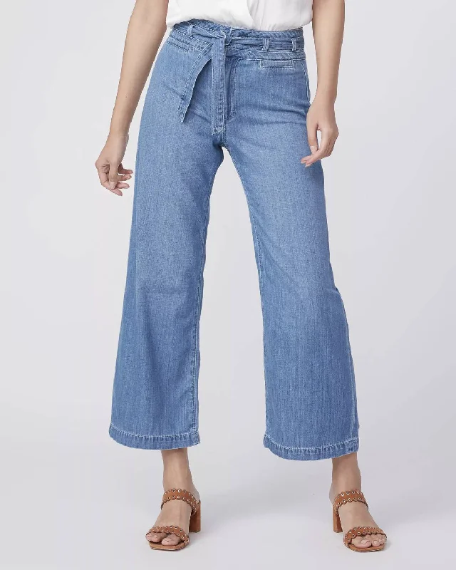 Chic And Comfortable Anessa Pants With Belt In Whitten