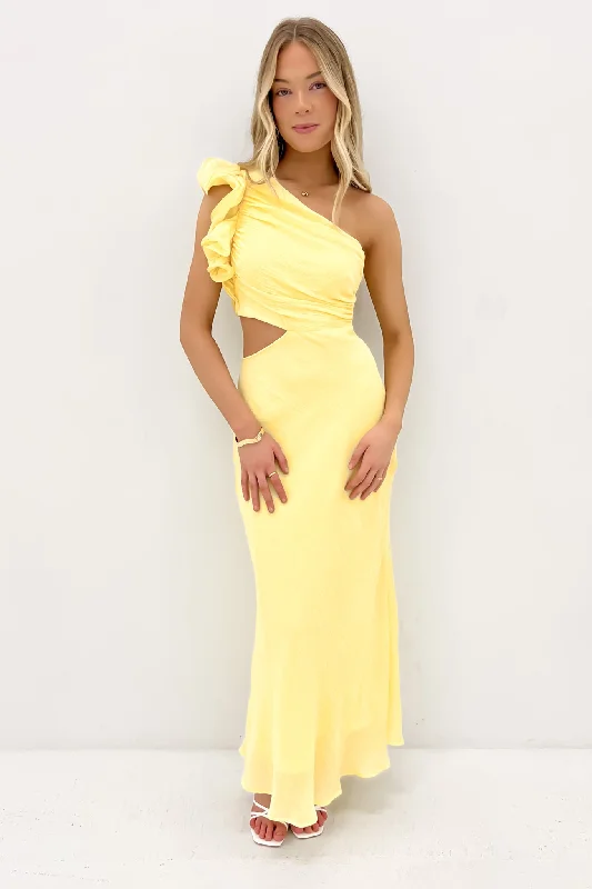 Relaxed Fashion Knox Midi Dress Yellow