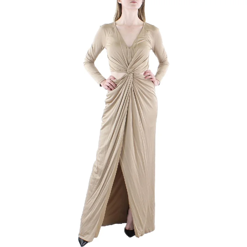 Women's Online Boutique Donna Karan Womens Twist Front Long Maxi Dress