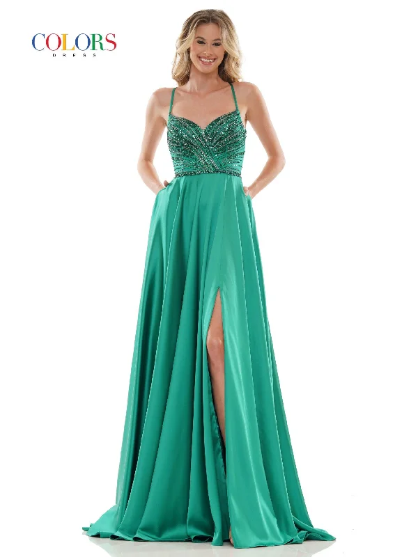 Clearance Sale Colors 2672 Colors Long Formal Beaded Prom Dress