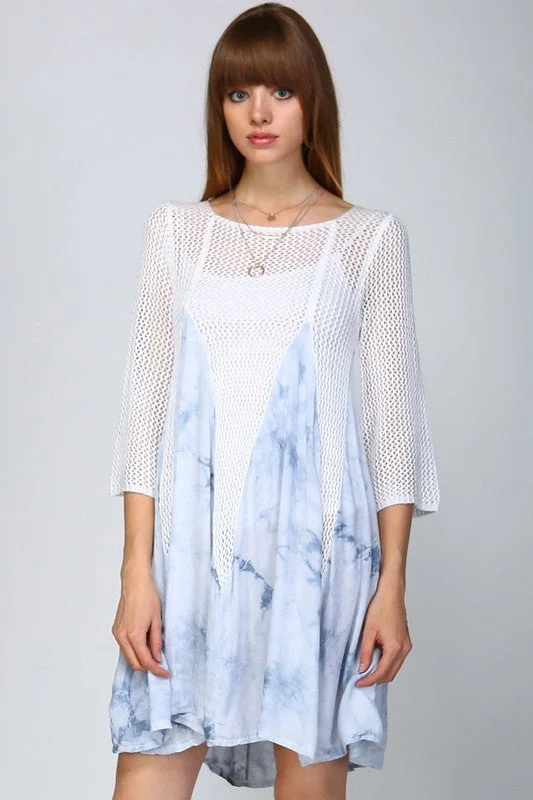 Fashion-Forward Styles At Incredible Discounts Tie-Dye Knitted Boho Dress