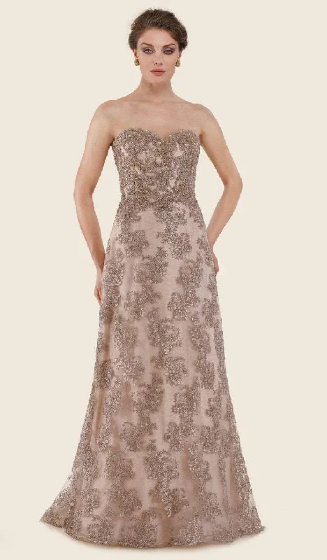 Holiday Glam Rina Di Montella - RD2627 Strapless Lace Sweetheart A-line Gown