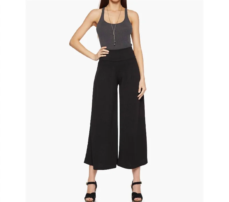 Browse Our Top Products Long Microfiber Extra-Wide Leg Pant In Black