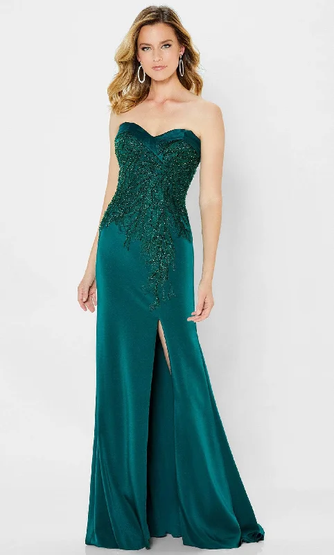 Boutique Dress Online Montage by Mon Cheri 122909W - Strapless Beaded Sweetheart Gown