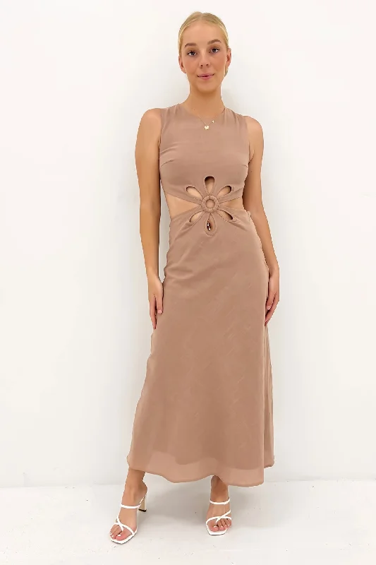 Effortless Everyday Wear Asha Maxi Dress Nude