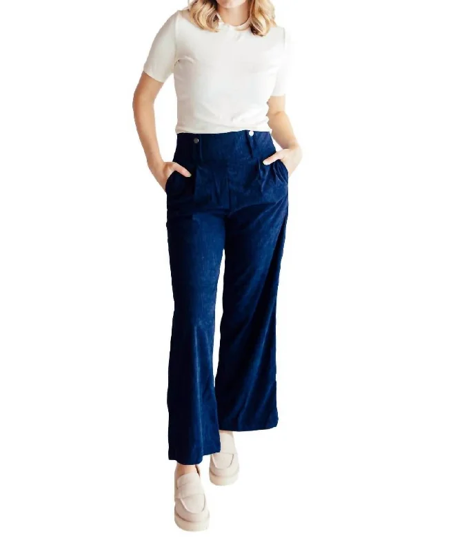 Cool Prices Taylor Corduroy Cotton Pants In Navy