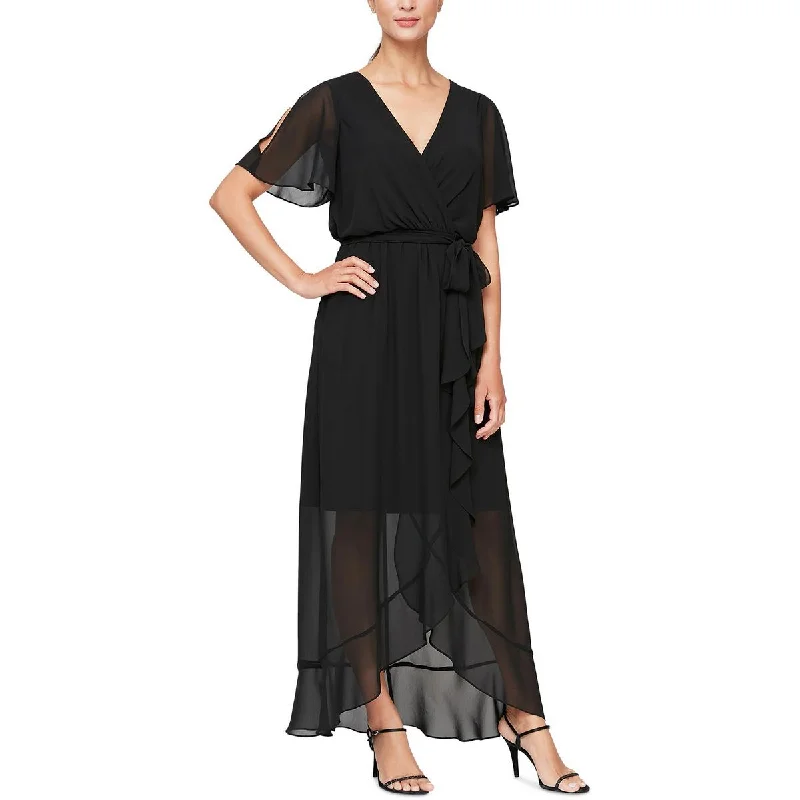 Best Sellers SLNY Womens Sheer Long Maxi Dress